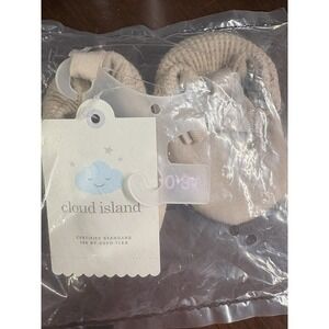 Beige Infant Booties 0-3 mths - Brand New